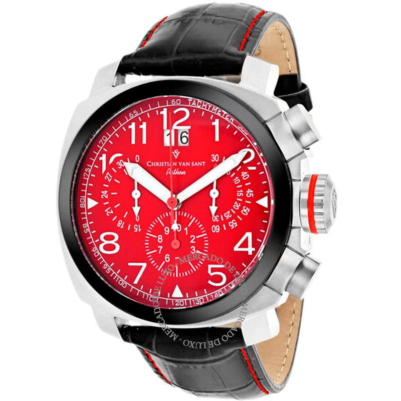 Relógio Grand Python Chronograph Quartzo Mostrador Vermelho 48 mm - Mercado de Luxo - O Maior E-Commerce de Bens, Produtos e Serviços de Luxo do Brasil.