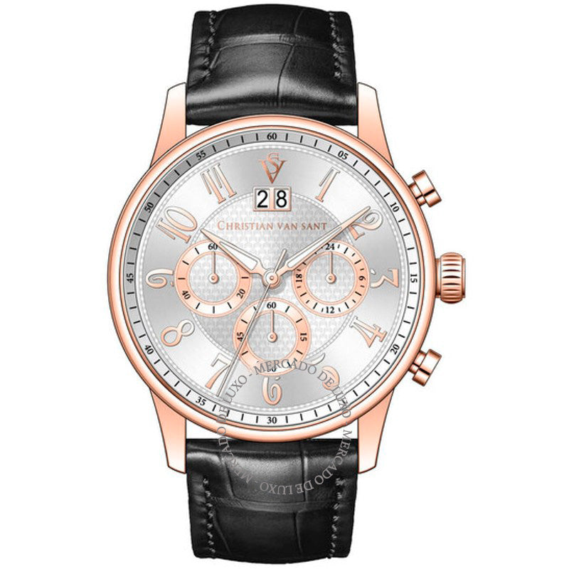 Relógio Cronógrafo Heritage Quartzo Mostrador Prateado 42 mm - Mercado de Luxo - O Maior E-Commerce de Bens, Produtos e Serviços de Luxo do Brasil.