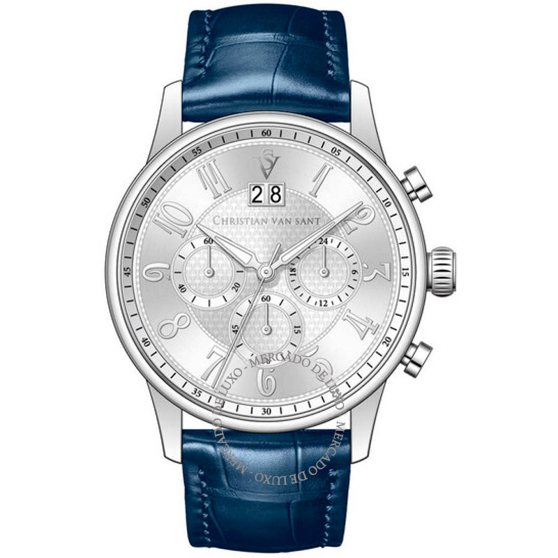 Relógio Cronógrafo Heritage Quartzo Mostrador Prateado 42 mm - Mercado de Luxo - O Maior E-Commerce de Bens, Produtos e Serviços de Luxo do Brasil.