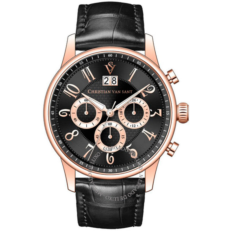 Relógio Cronógrafo Heritage Quartzo Mostrador Preto 42 mm - Mercado de Luxo - O Maior E-Commerce de Bens, Produtos e Serviços de Luxo do Brasil.