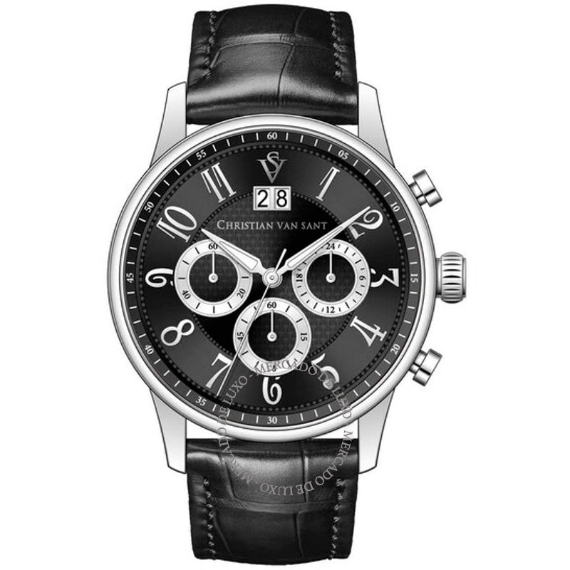 Relógio Cronógrafo Heritage Quartzo Mostrador Preto 42 mm - Mercado de Luxo - O Maior E-Commerce de Bens, Produtos e Serviços de Luxo do Brasil.