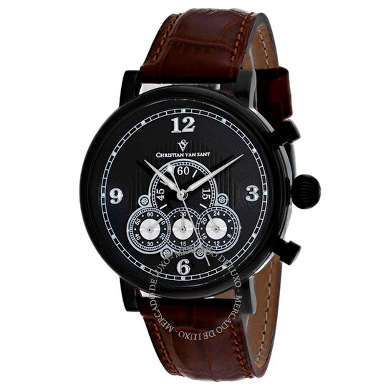 Relógio Dominion Chronograph Quartz Mostrador Preto  - Mercado de Luxo - O Maior E-Commerce de Bens, Produtos e Serviços de Luxo do Brasil.