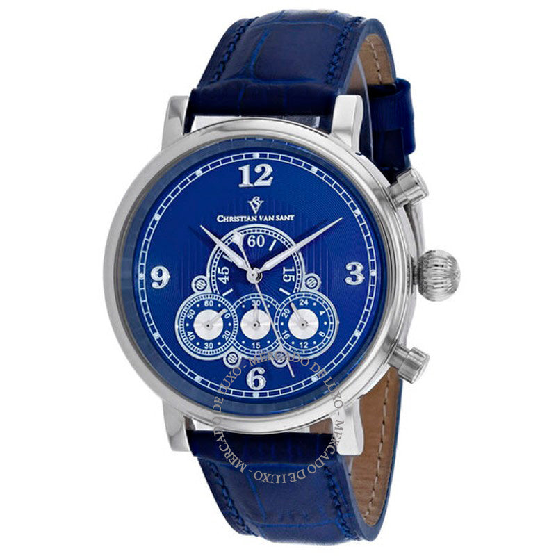 Relógio Dominion Chronograph Quartz Mostrador Azul 42 mm - Mercado de Luxo - O Maior E-Commerce de Bens, Produtos e Serviços de Luxo do Brasil.