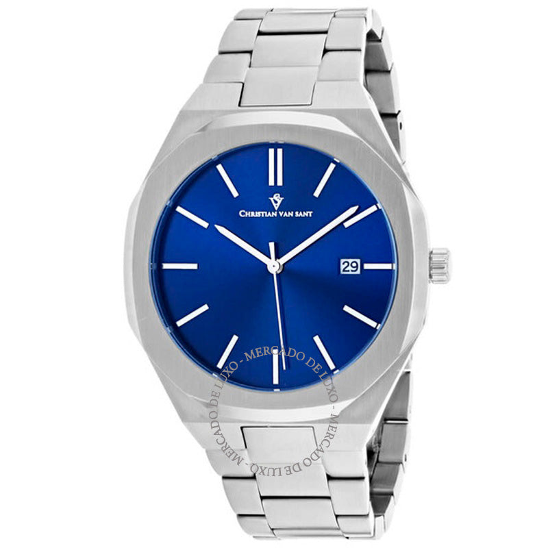 Relógio Octavius Slim Quartz Mostrador Azul 42 mm - Mercado de Luxo - O Maior E-Commerce de Bens, Produtos e Serviços de Luxo do Brasil.