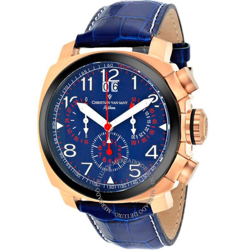Relógio Grand Python Quartzo Mostrador Azul 48 mm - Mercado de Luxo - O Maior E-Commerce de Bens, Produtos e Serviços de Luxo do Brasil.