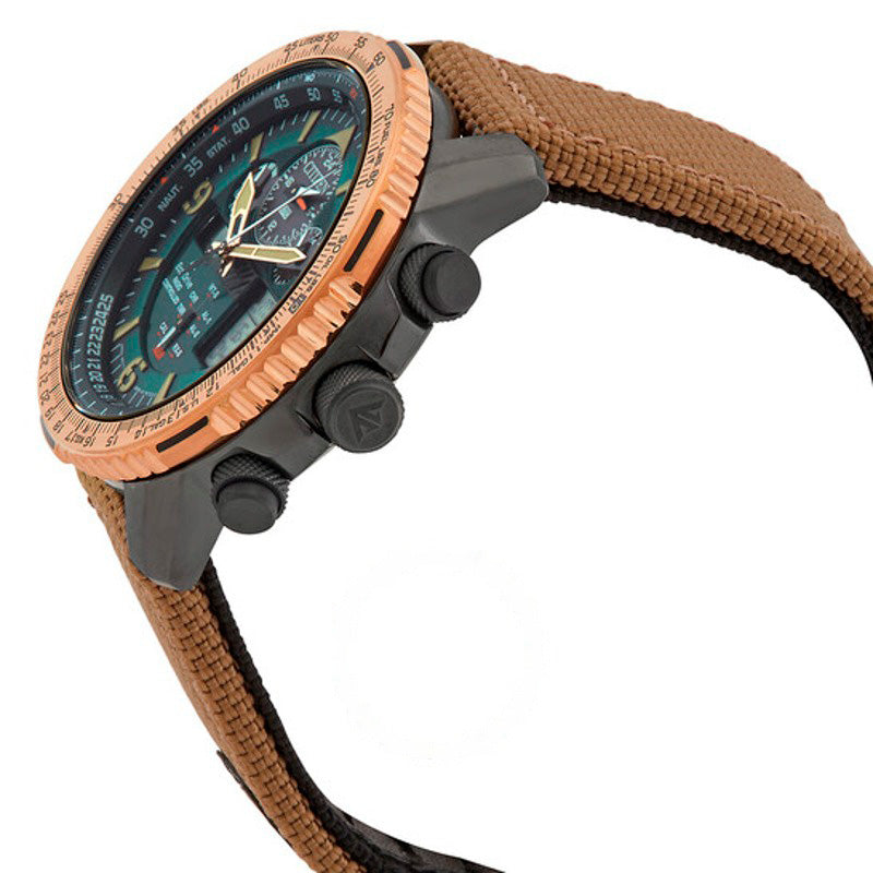Relógio Promaster Skyhawk Perpetual Alarme Hora Mundial Cronógrafo GMT Analógico-Digital Mostrador Verde 46 mm - Mercado de Luxo - O Maior E-Commerce de Bens, Produtos e Serviços de Luxo do Brasil.