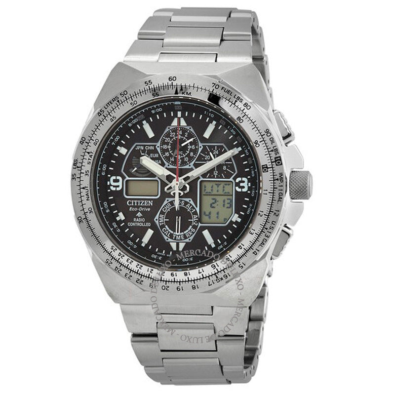Relógio Promaster Skyhawk AT Perpetual Chronograph GMT Analógico-Digital Mostrador Preto 46 mm - Mercado de Luxo - O Maior E-Commerce de Bens, Produtos e Serviços de Luxo do Brasil.
