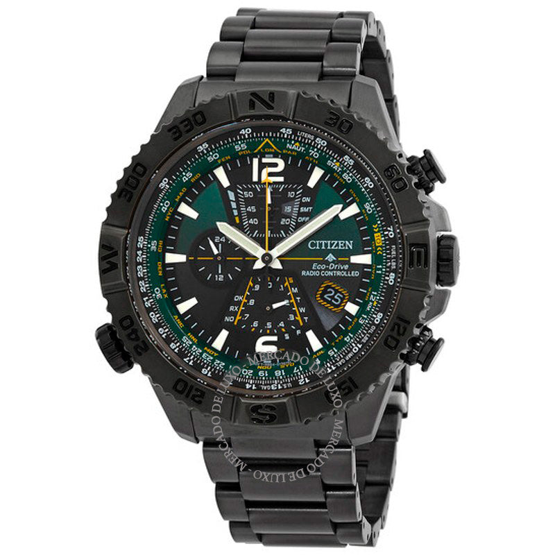 Relógio Promaster Navihawk AT Perpetual World Time Cronógrafo GMT Mostrador Verde 48 mm - Mercado de Luxo - O Maior E-Commerce de Bens, Produtos e Serviços de Luxo do Brasil.