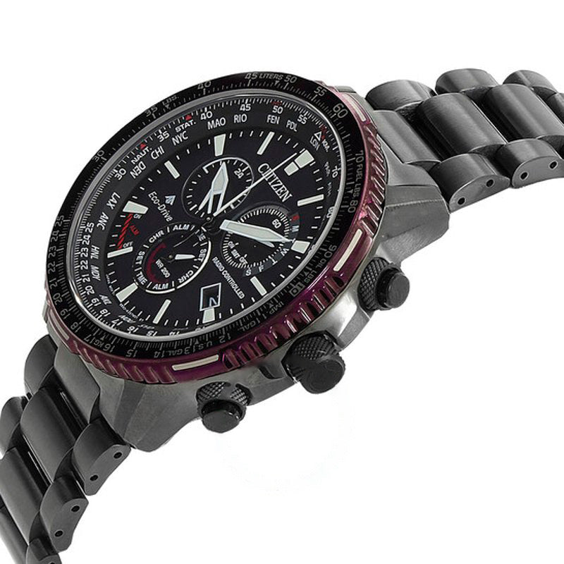 Relógio Promaster Perpetual Alarm Hora Mundial Cronógrafo GMT Mostrador Preto 46 mm - Mercado de Luxo - O Maior E-Commerce de Bens, Produtos e Serviços de Luxo do Brasil.