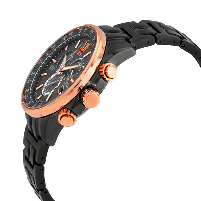 Relógio Eco-Drive Perpetual World Time Cronógrafo GMT Mostrador Preto 42 mm - Mercado de Luxo - O Maior E-Commerce de Bens, Produtos e Serviços de Luxo do Brasil.