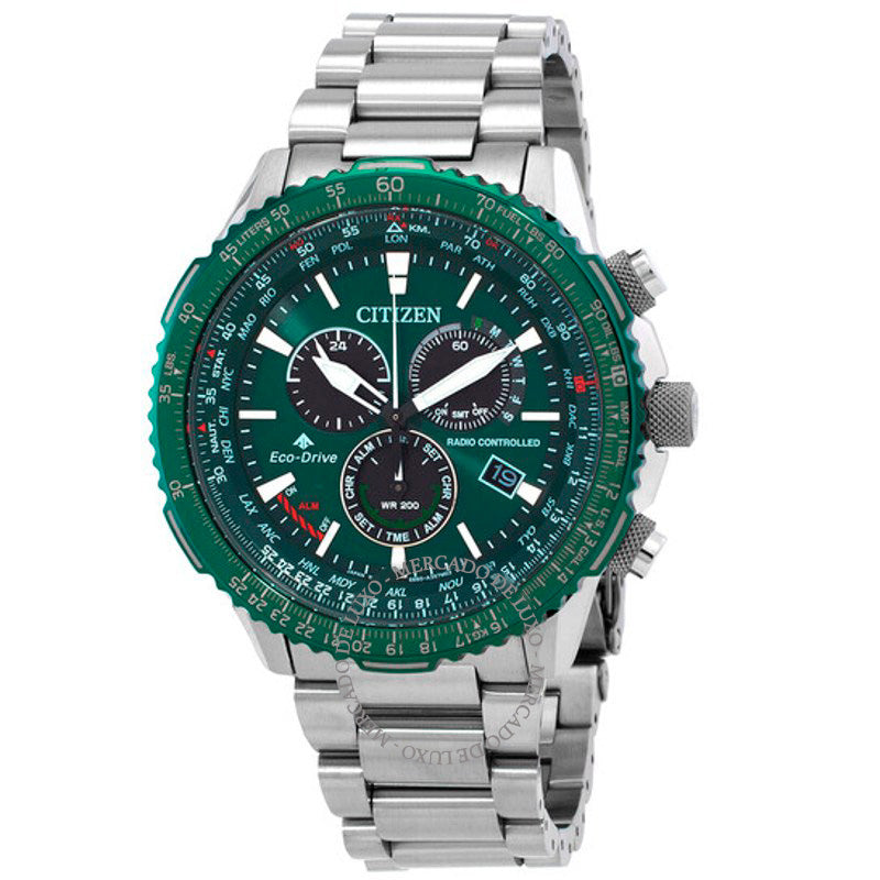 Relógio Promaster Air AT Hora Mundial Cronógrafo GMT Mostrador Verde 46 mm - Mercado de Luxo - O Maior E-Commerce de Bens, Produtos e Serviços de Luxo do Brasil.