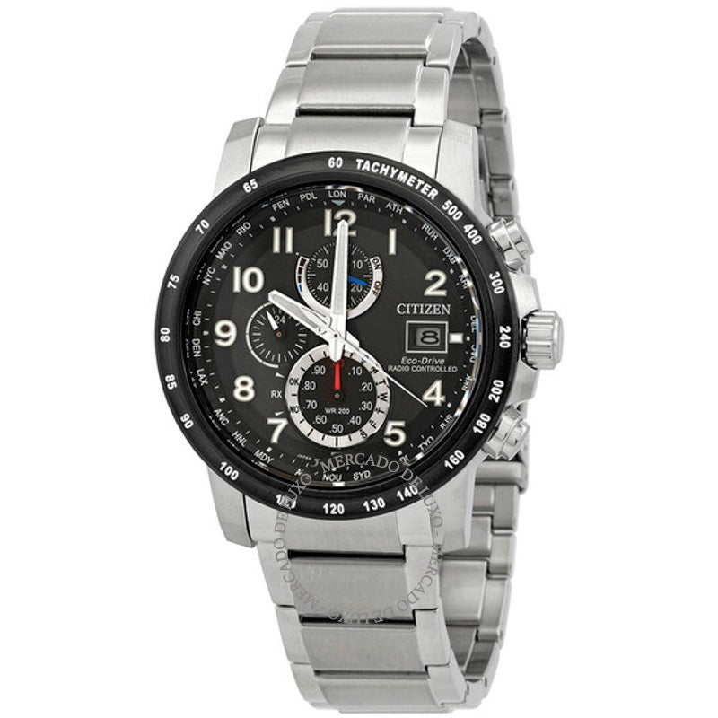 Relógio Alarme perpétuo hora mundial cronógrafo GMT mostrador preto 43 mm - Mercado de Luxo - O Maior E-Commerce de Bens, Produtos e Serviços de Luxo do Brasil.