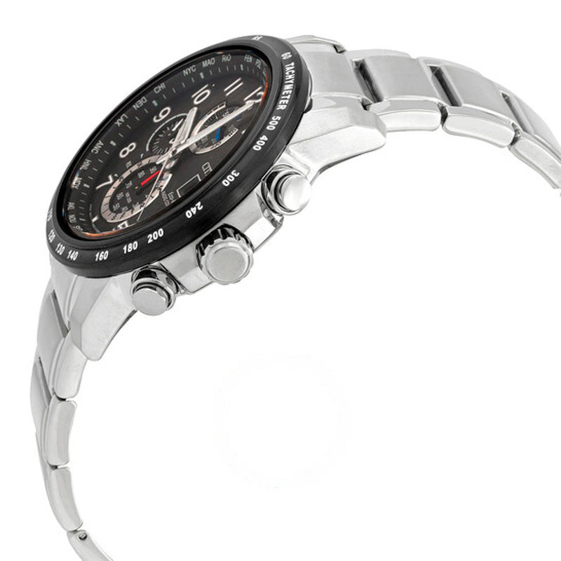 Relógio Alarme perpétuo hora mundial cronógrafo GMT mostrador preto 43 mm - Mercado de Luxo - O Maior E-Commerce de Bens, Produtos e Serviços de Luxo do Brasil.