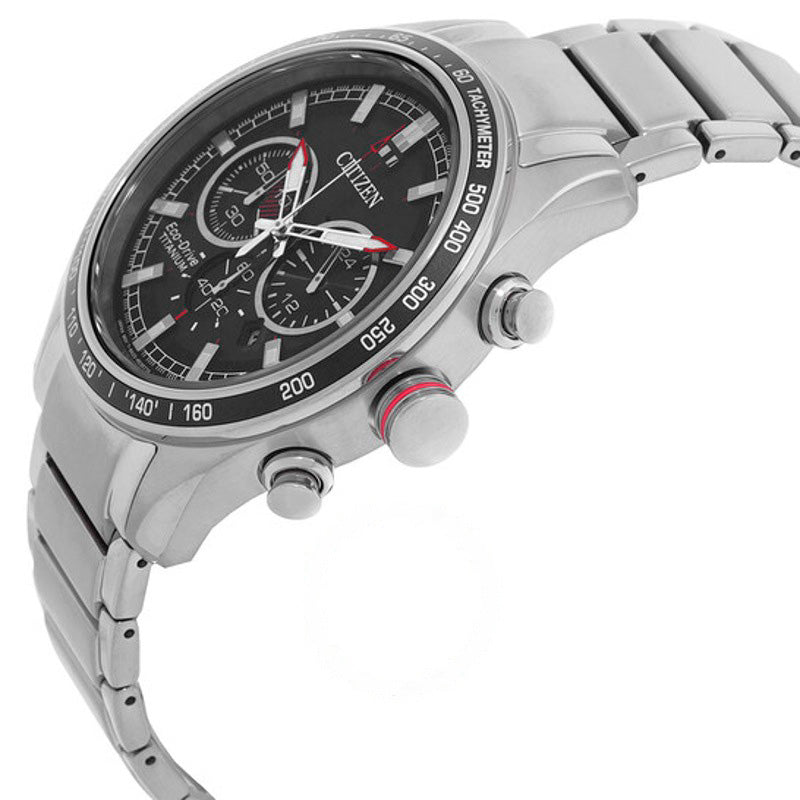 Relógio Cronógrafo Super Titanium Eco-Drive Mostrador Preto  - Mercado de Luxo - O Maior E-Commerce de Bens, Produtos e Serviços de Luxo do Brasil.