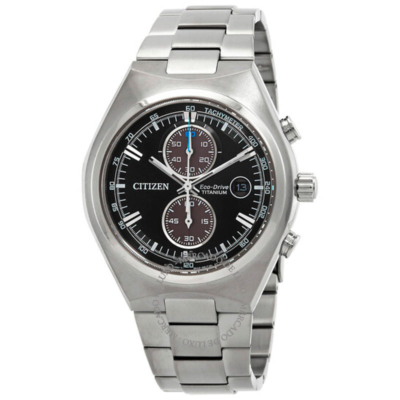 Relógio Cronógrafo Super Titanium Eco-Drive Mostrador Preto 43 mm - Mercado de Luxo - O Maior E-Commerce de Bens, Produtos e Serviços de Luxo do Brasil.