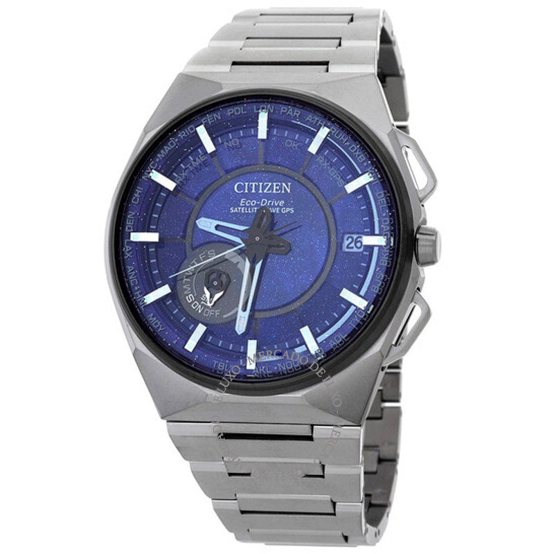 Relógio Satélite Wave X Hora Mundial Perpétua Mostrador Azul 45 mm - Mercado de Luxo - O Maior E-Commerce de Bens, Produtos e Serviços de Luxo do Brasil.