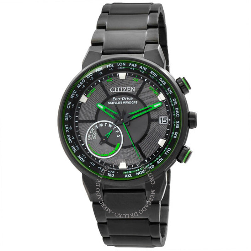 Relógio Satellite Wave GPS Freedom Preto Mostrador Eco-Drive 44 mm - Mercado de Luxo - O Maior E-Commerce de Bens, Produtos e Serviços de Luxo do Brasil.