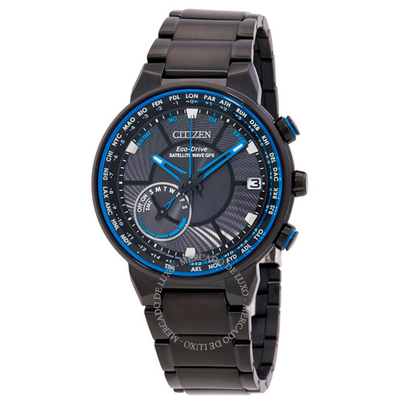 Relógio Satélite Wave Perpetual World Time Mostrador Preto 44 mm - Mercado de Luxo - O Maior E-Commerce de Bens, Produtos e Serviços de Luxo do Brasil.