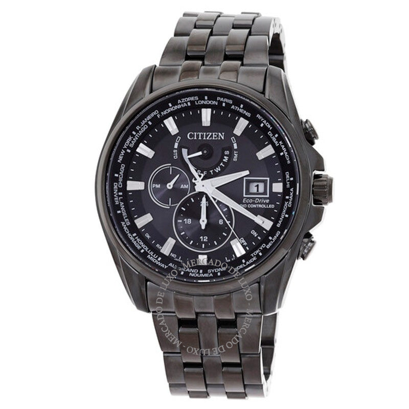 Relógio Cronógrafo Perpetual Alarm Quartzo Mostrador Preto 44 mm - Mercado de Luxo - O Maior E-Commerce de Bens, Produtos e Serviços de Luxo do Brasil.