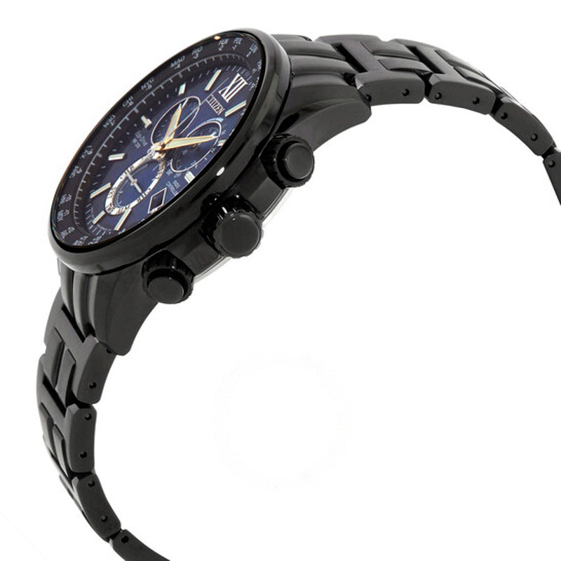 Relógio Eco-Drive Perpetual Chronograph GMT Mostrador Azul 42 mm - Mercado de Luxo - O Maior E-Commerce de Bens, Produtos e Serviços de Luxo do Brasil.