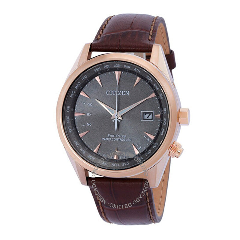 Relógio Hora mundial perpétua GMT Eco-Drive Mostrador cinza 43 mm - Mercado de Luxo - O Maior E-Commerce de Bens, Produtos e Serviços de Luxo do Brasil.