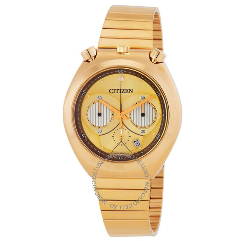 Relógio C-3PO Star Wars Cronógrafo Quartzo Mostrador Dourado 38 mm - Mercado de Luxo - O Maior E-Commerce de Bens, Produtos e Serviços de Luxo do Brasil.