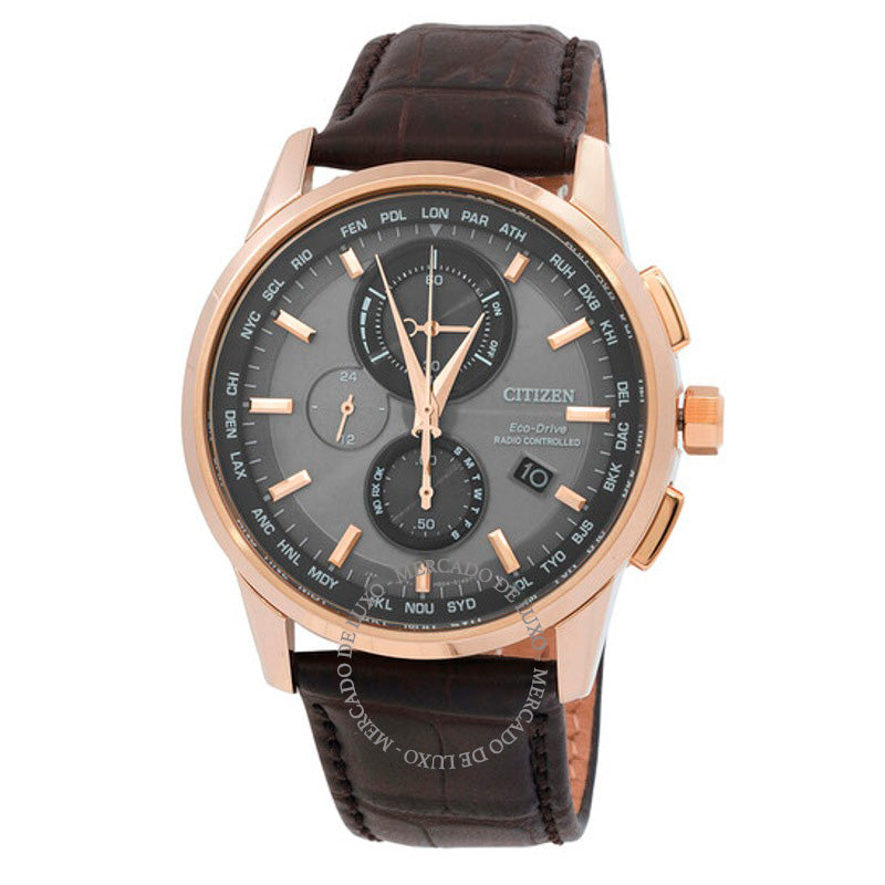 Relógio Cronógrafo Perpetual World Time Mostrador Cinza 42 mm - Mercado de Luxo - O Maior E-Commerce de Bens, Produtos e Serviços de Luxo do Brasil.