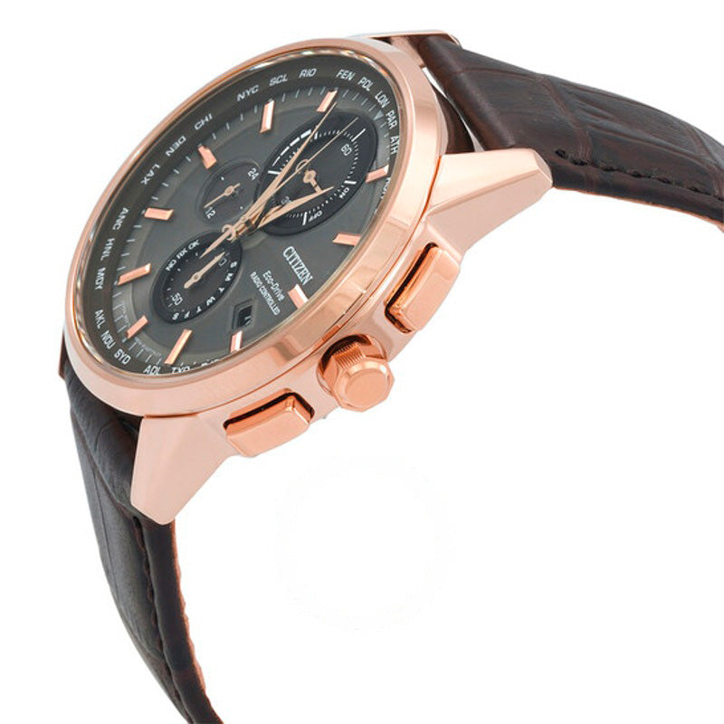Relógio Cronógrafo Perpetual World Time Mostrador Cinza 42 mm - Mercado de Luxo - O Maior E-Commerce de Bens, Produtos e Serviços de Luxo do Brasil.