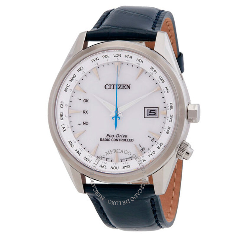 Relógio Eco-Drive Perpetual World Time Mostrador Prateado  - Mercado de Luxo - O Maior E-Commerce de Bens, Produtos e Serviços de Luxo do Brasil.