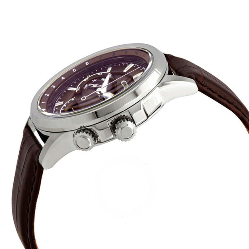 Relógio Calendário Hora Mundial Eco-Drive Mostrador Marrom 44 mm - Mercado de Luxo - O Maior E-Commerce de Bens, Produtos e Serviços de Luxo do Brasil.