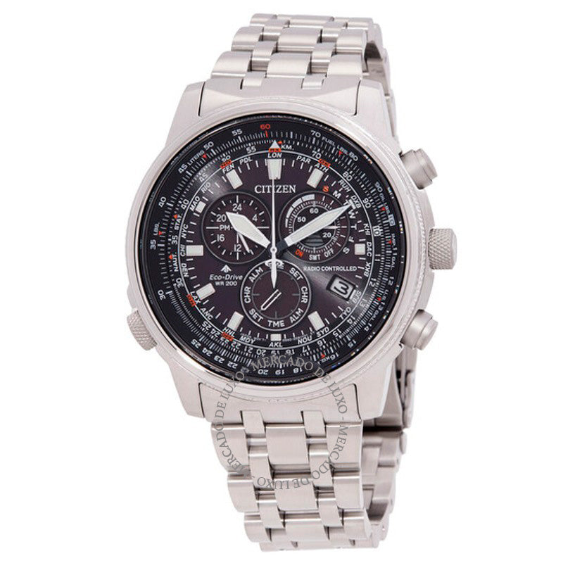Relógio Alarme Promaster Sky Perpetual Mostrador Preto 43 mm - Mercado de Luxo - O Maior E-Commerce de Bens, Produtos e Serviços de Luxo do Brasil.