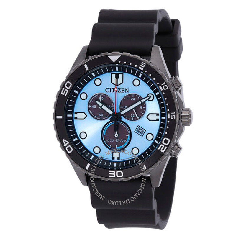 Relógio Chrono Sporty-Aqua Cronógrafo Mostrador Azul 43 mm - Mercado de Luxo - O Maior E-Commerce de Bens, Produtos e Serviços de Luxo do Brasil.