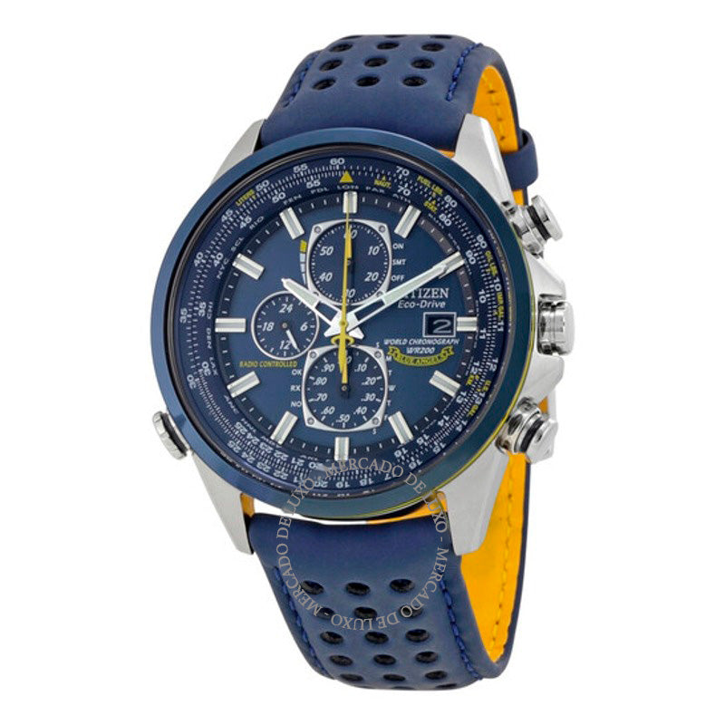 Relógio Eco Drive Blue Angels World Cronógrafo 42 mm - Mercado de Luxo - O Maior E-Commerce de Bens, Produtos e Serviços de Luxo do Brasil.