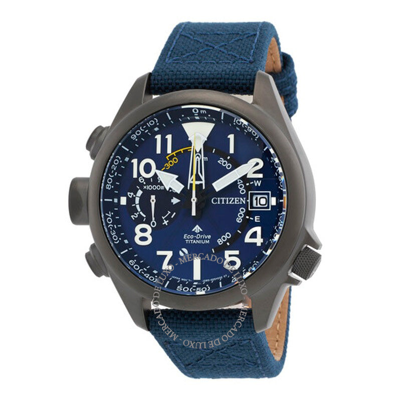 Relógio Promaster Altichron Eco-Drive Mostrador Azul 47 mm - Mercado de Luxo - O Maior E-Commerce de Bens, Produtos e Serviços de Luxo do Brasil.