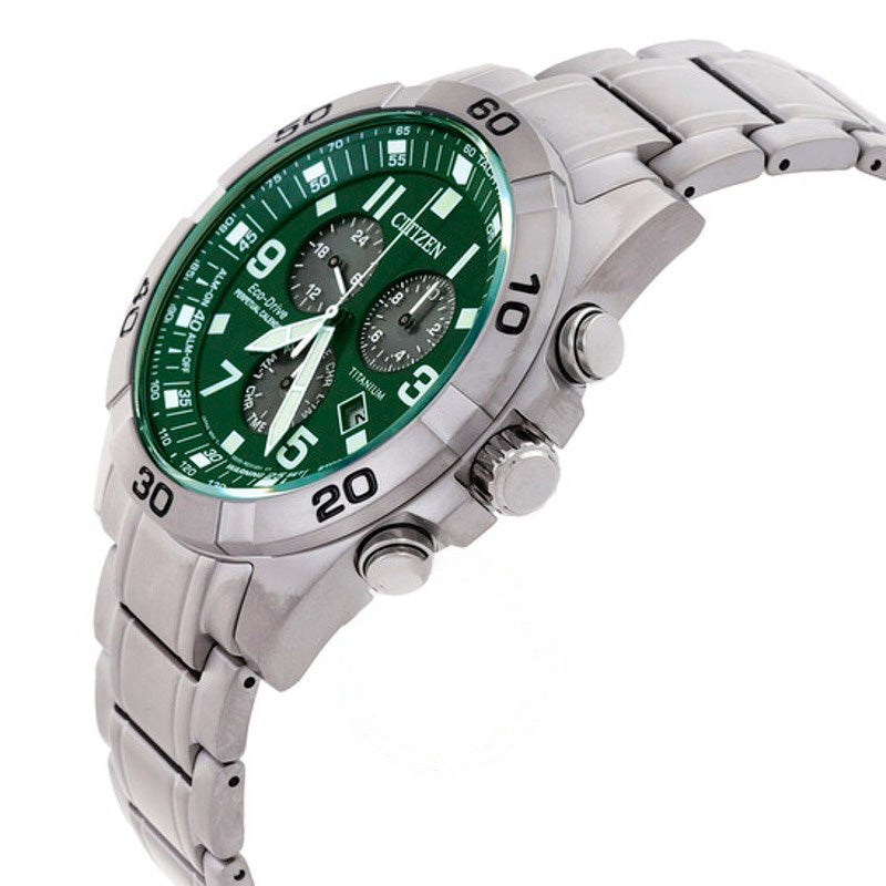 Relógio Cronógrafo Brycen Eco-Drive Mostrador Verde  - Mercado de Luxo - O Maior E-Commerce de Bens, Produtos e Serviços de Luxo do Brasil.