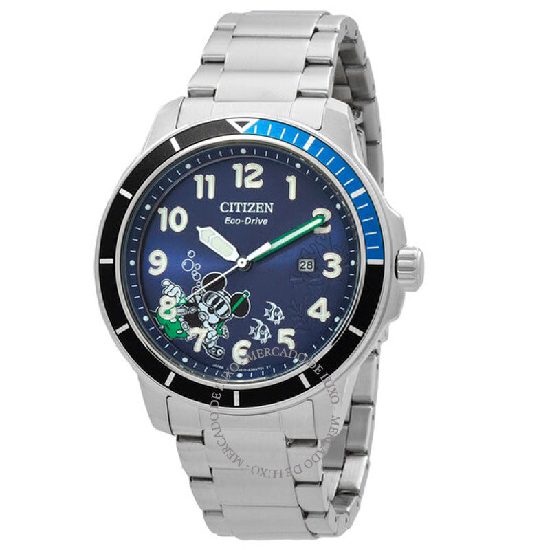 Relógio Mickey Water Sport Eco-Drive Mostrador Azul 46 mm - Mercado de Luxo - O Maior E-Commerce de Bens, Produtos e Serviços de Luxo do Brasil.