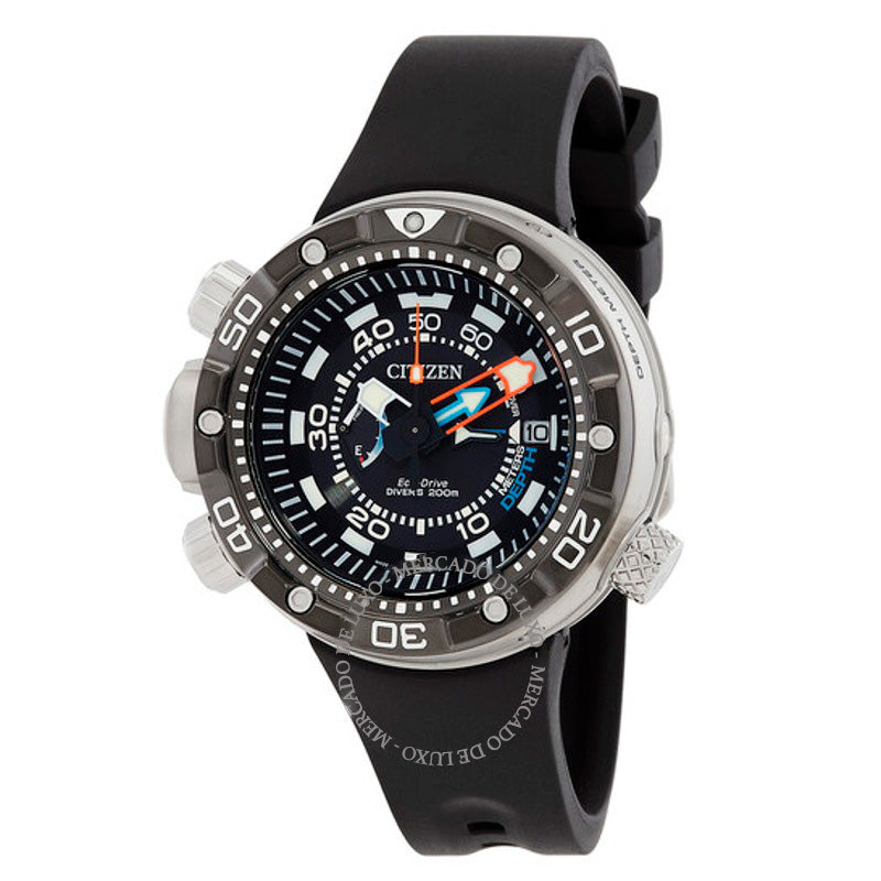 Relógio Promaster Marine Eco-Drive Mostrador Preto 48 mm - Mercado de Luxo - O Maior E-Commerce de Bens, Produtos e Serviços de Luxo do Brasil.