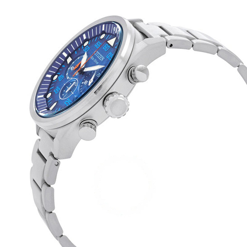 Relógio Avion Chronograph Eco-Drive Mostrador Azul 45 mm - Mercado de Luxo - O Maior E-Commerce de Bens, Produtos e Serviços de Luxo do Brasil.