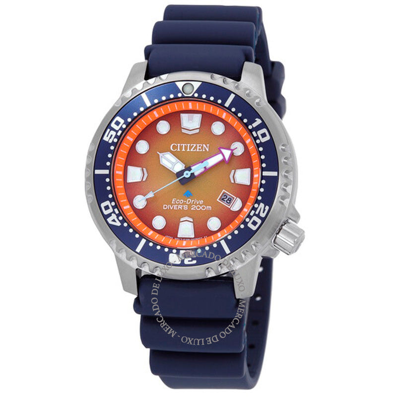 Relógio Promaster Dive Eco-Drive Mostrador Laranja 44 mm - Mercado de Luxo - O Maior E-Commerce de Bens, Produtos e Serviços de Luxo do Brasil.
