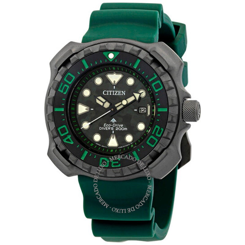 Relógio Eco-Drive Promaster Diver Mostrador Verde  - Mercado de Luxo - O Maior E-Commerce de Bens, Produtos e Serviços de Luxo do Brasil.