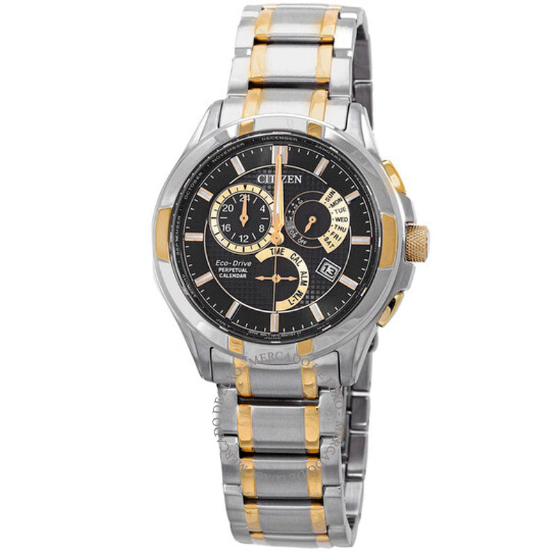 Relógio Alarme perpétuo Eco-Drive com mostrador preto 43 mm - Mercado de Luxo - O Maior E-Commerce de Bens, Produtos e Serviços de Luxo do Brasil.
