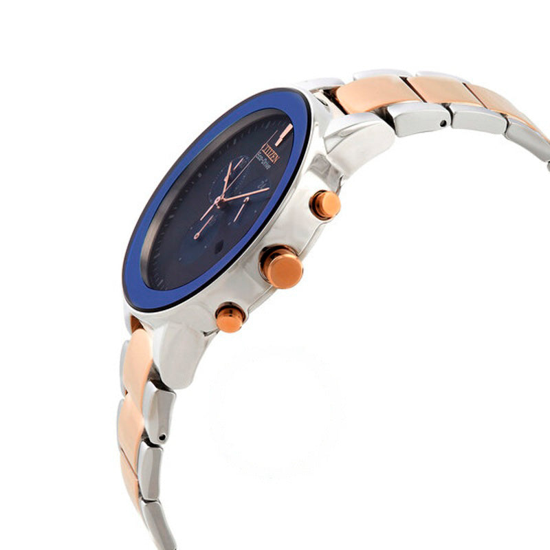 Relógio Cronógrafo GMT Eco-Drive Mostrador Azul 43 mm - Mercado de Luxo - O Maior E-Commerce de Bens, Produtos e Serviços de Luxo do Brasil.
