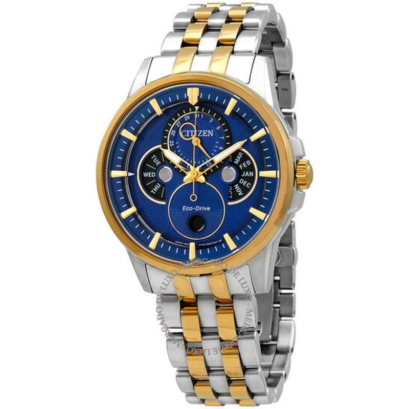 Relógio Calendário Multifuncional Mostrador Azul 44 mm - Mercado de Luxo - O Maior E-Commerce de Bens, Produtos e Serviços de Luxo do Brasil.