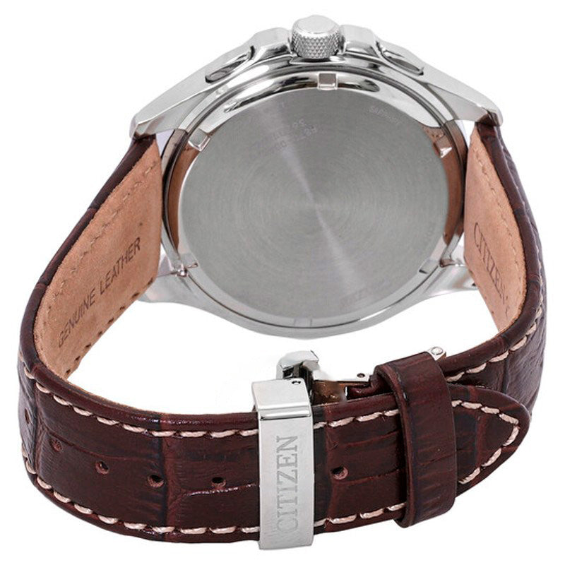 Relógio Eco-Drive Perpetual GMT Mostrador Marrom 43 mm - Mercado de Luxo - O Maior E-Commerce de Bens, Produtos e Serviços de Luxo do Brasil.