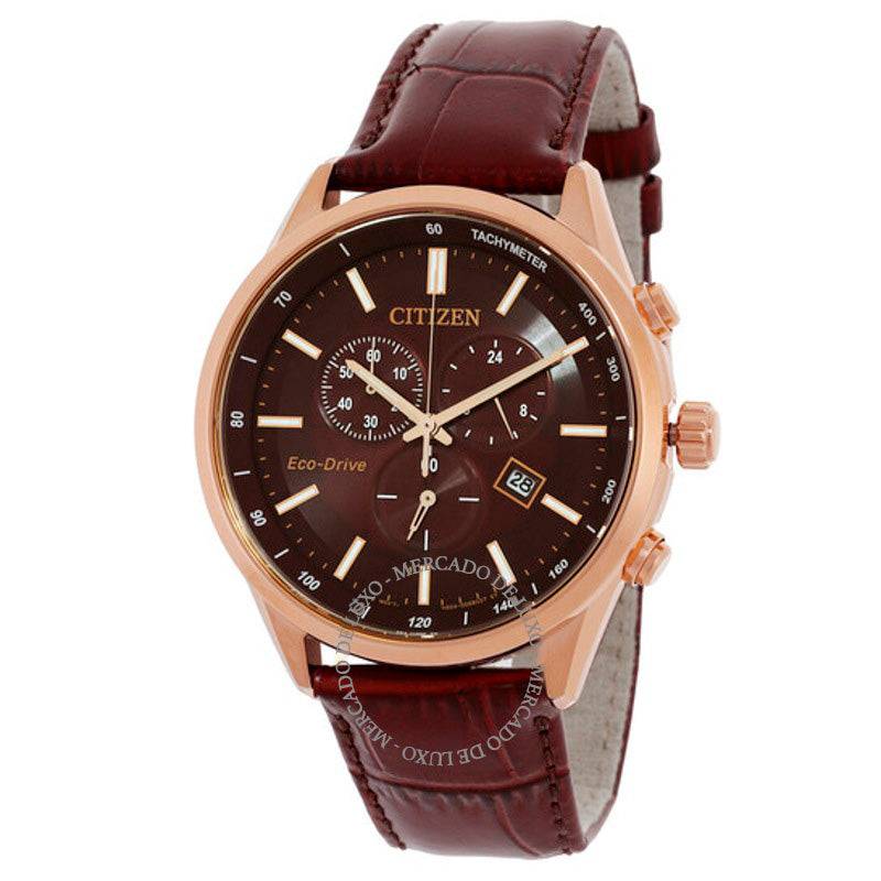 Relógio Cronógrafo Eco-Drive Mostrador Marrom 42 mm - Mercado de Luxo - O Maior E-Commerce de Bens, Produtos e Serviços de Luxo do Brasil.