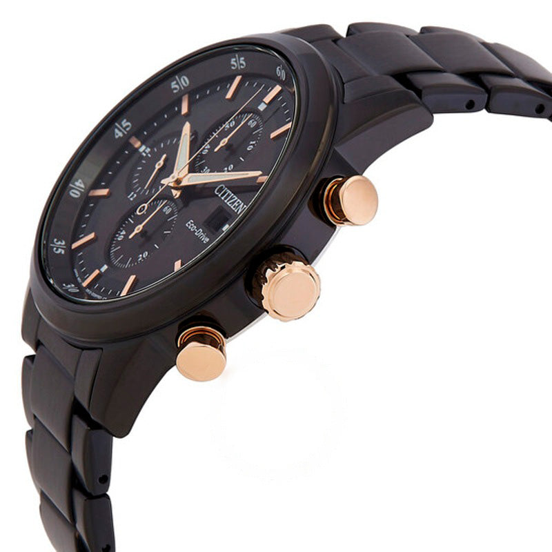 Relógio Cronógrafo Eco-Drive Mostrador Preto 43 mm - Mercado de Luxo - O Maior E-Commerce de Bens, Produtos e Serviços de Luxo do Brasil.