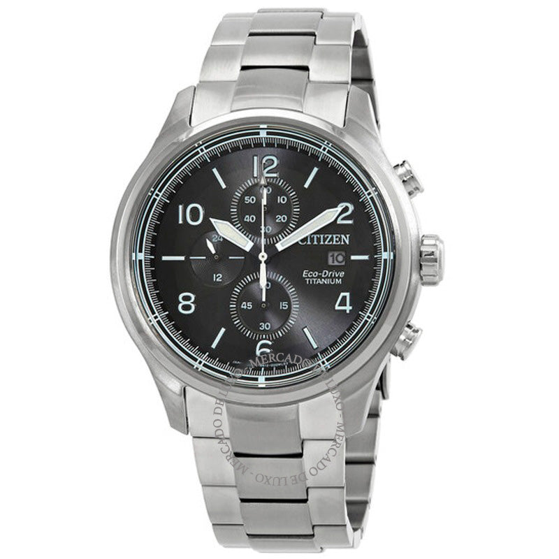 Relógio Cronógrafo Eco-Drive Mostrador Preto 44 mm - Mercado de Luxo - O Maior E-Commerce de Bens, Produtos e Serviços de Luxo do Brasil.