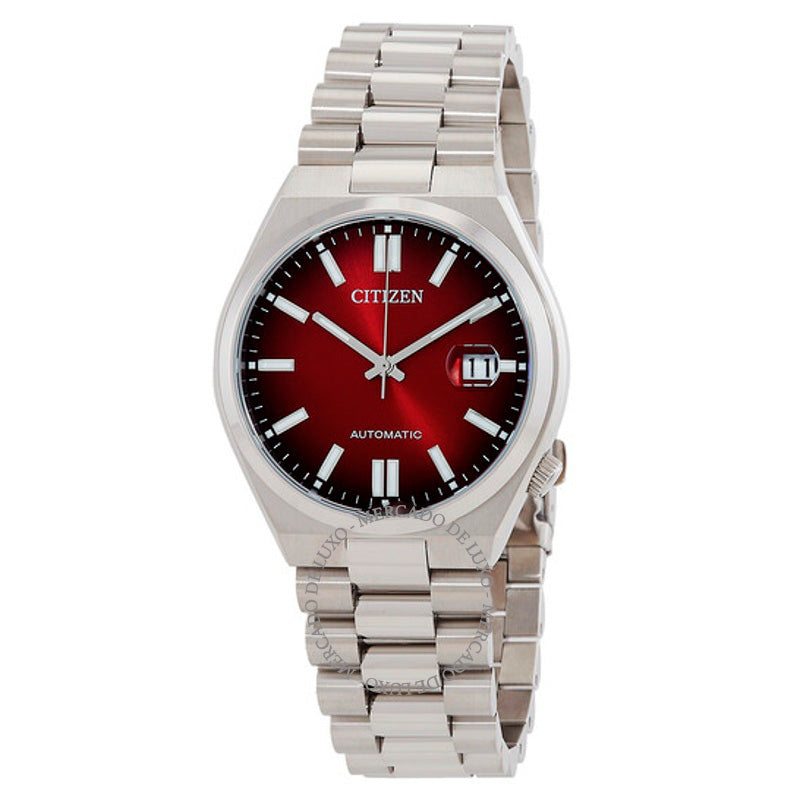 Relógio Mostrador automático Tsuyosa Borgonha 40 mm - Mercado de Luxo - O Maior E-Commerce de Bens, Produtos e Serviços de Luxo do Brasil.