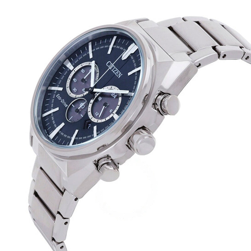 Relógio Cronógrafo Eco-Drive Mostrador Azul  - Mercado de Luxo - O Maior E-Commerce de Bens, Produtos e Serviços de Luxo do Brasil.