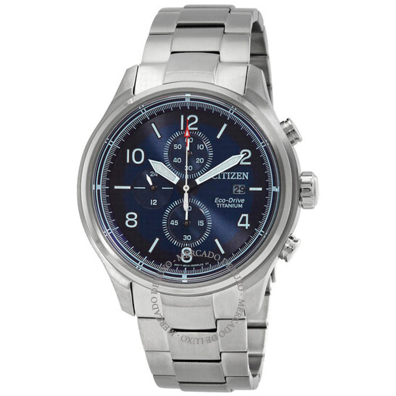 Relógio Cronógrafo Eco-Drive Mostrador Azul 44 mm - Mercado de Luxo - O Maior E-Commerce de Bens, Produtos e Serviços de Luxo do Brasil.